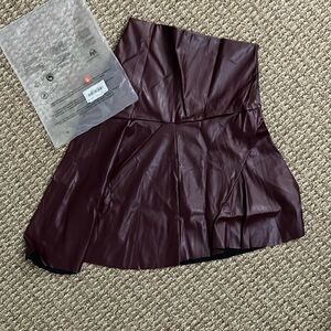 New Faux leather skirt